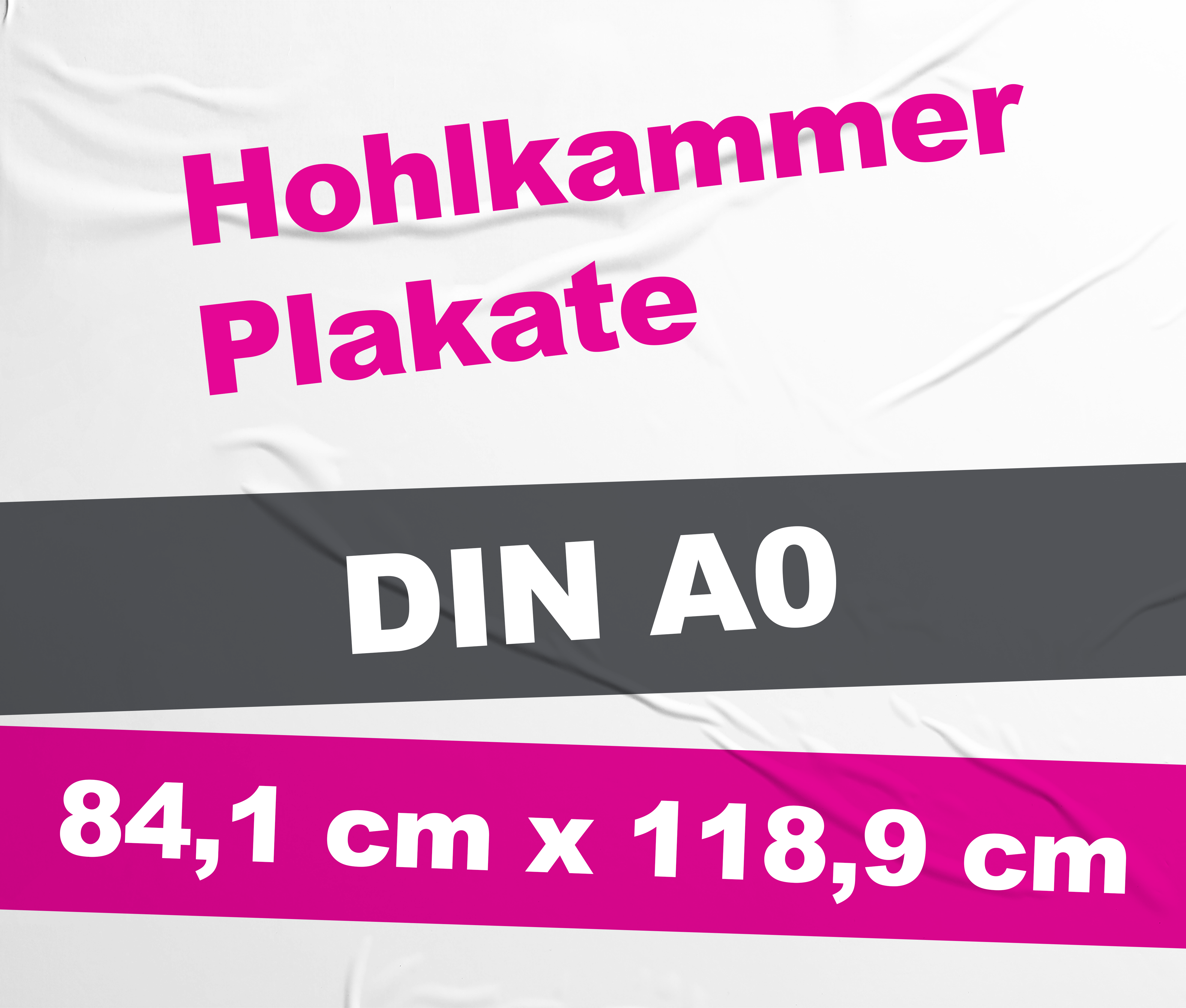 Wahlplakat-/Event-/Zirkusplakat - DIN A0 - Hohlkammerplakate