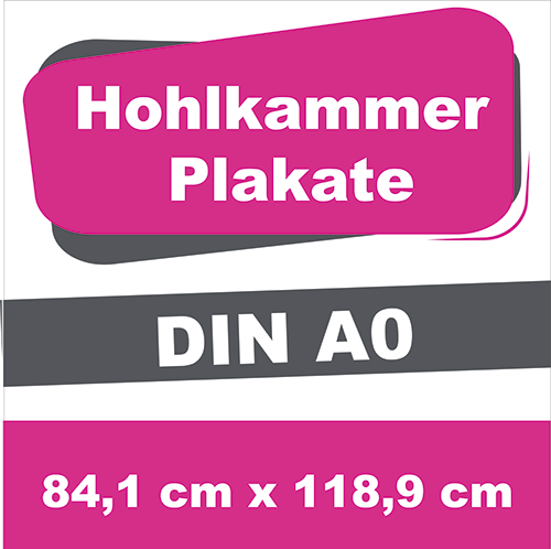 Wahlplakat-/Event-/Zirkusplakat - DIN A0 - Hohlkammerplakate